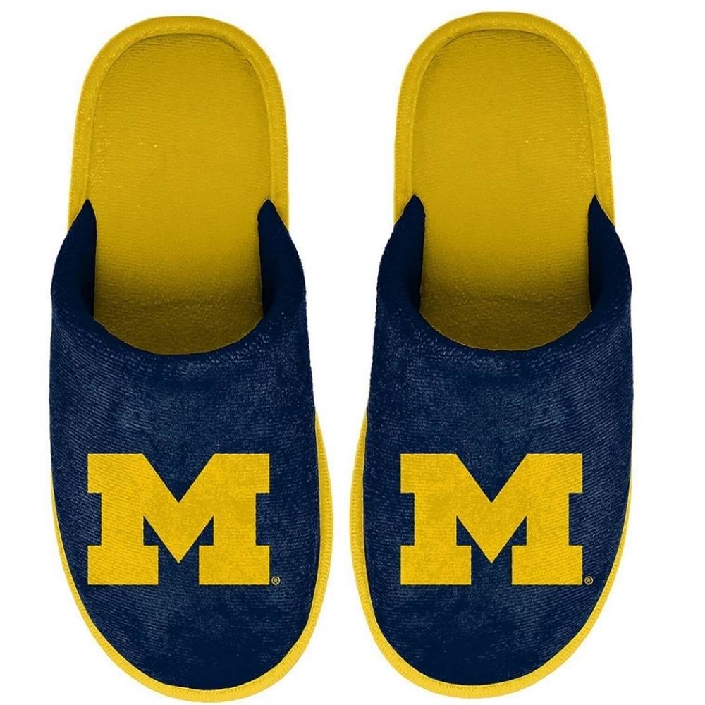 Foco Michigan State Wolverlines Size Large Slippers